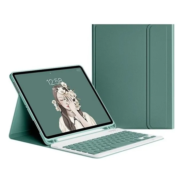 Funda Con Teclado Para Samsung Galaxy Tab S7 Fe 12.4 T730/73