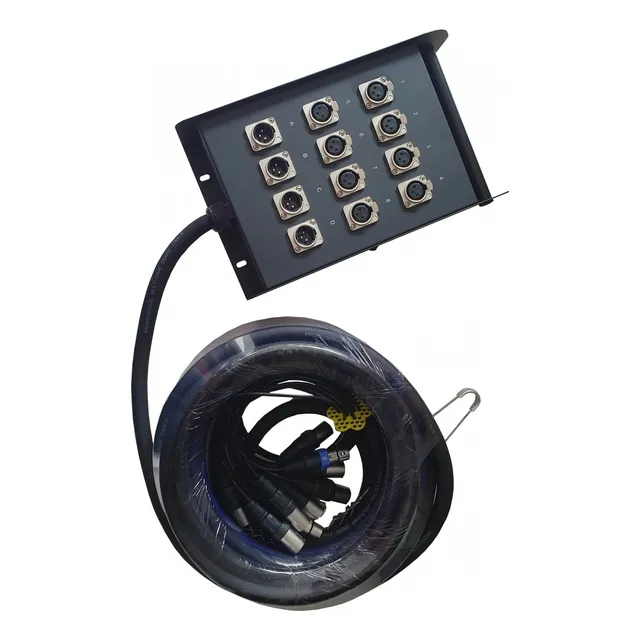 Cable Multipar 8 Xlr Hembra - 4 Xlr Macho 15 Mts Carverpro