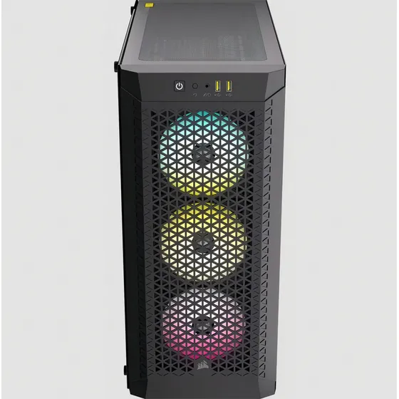 Gabinete Corsair 480t Rgb Airflow Tg Mid-tower Black Color Negro