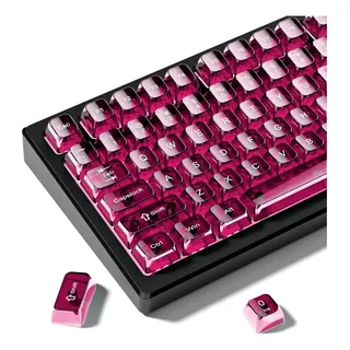 Set 115 Teclas Dagaladoo Mda Transparente Fuchsia