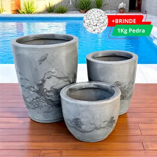 Kit 3vasos Para Plantas PlĂĄstico Grande E Pequeno Decorativo Kit 3vasos Para Plantas PlĂĄstico Grande E Pequeno Decorativo