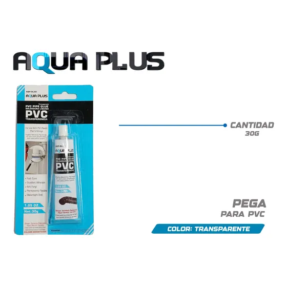 Pega Pvc / Transparente Pega Sold 30g / Alta Presión Agua