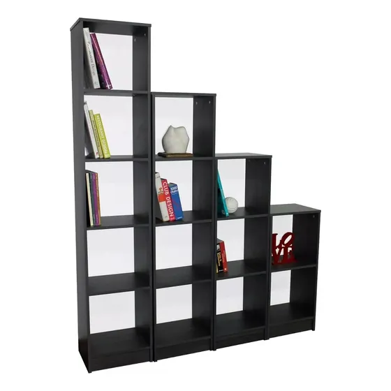 Mueble Estantería Separador De Ambiente Cuatro Módulos