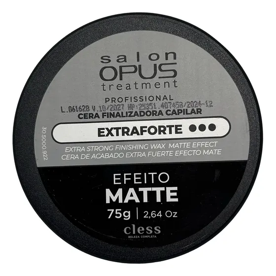 Pomada Modeladora Cless Salon Opus Extra Forte Efeito Matte