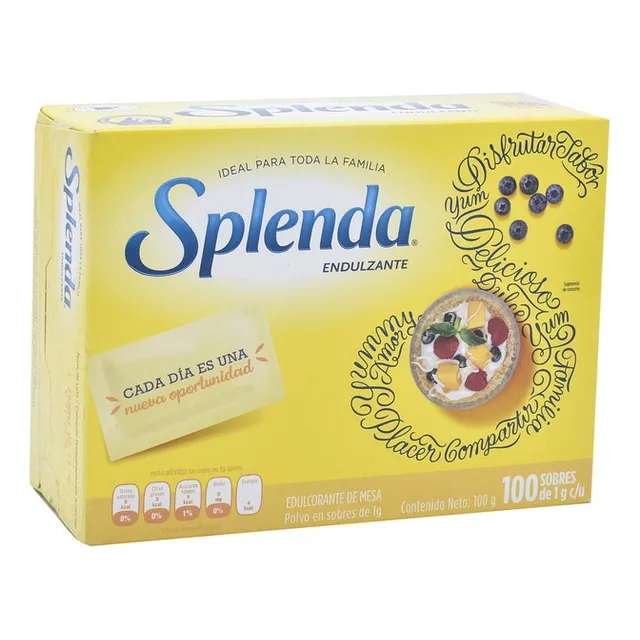 100 Sobres Splenda Endulzante Sustituto Azucar 100g