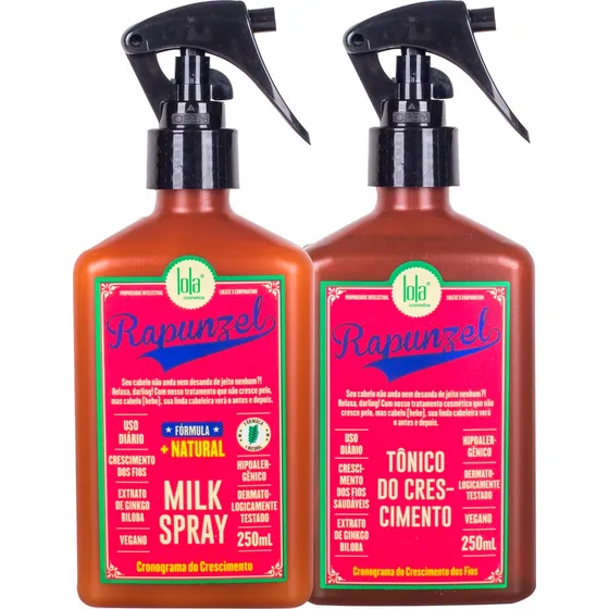 Lola Rapunzel Tônico Capilar 250ml + Milk Spray 250ml