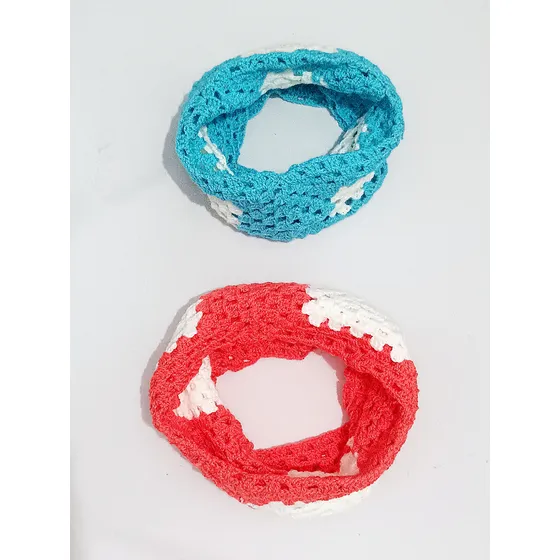 Bufandas Abrigadas Infinitas De 2 Capas. Nuevas, Sin Uso. Multicolor Único