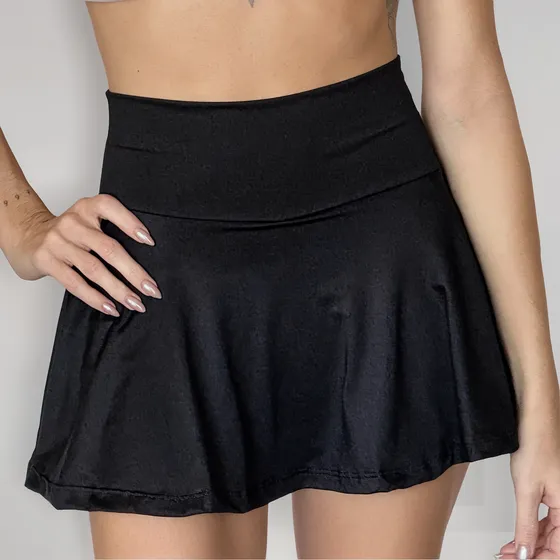 Pollera Short Tenis Mujer Deportiva C Bolsillos Padel Calza