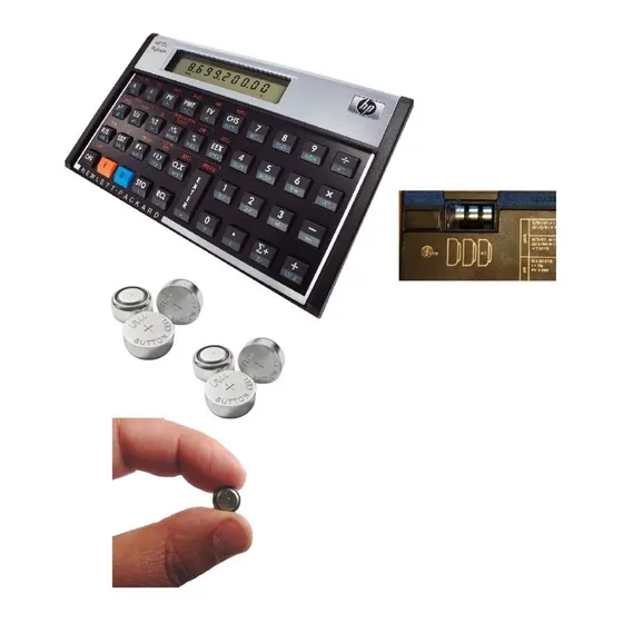 Kit Pilhas Modelo Lr44 Para Calculadora Hp12c