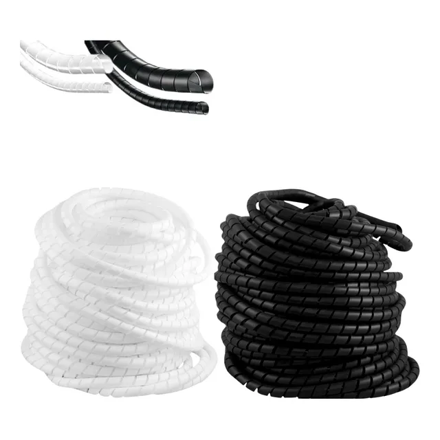 Organizador Fios 30 Metros 1/2 Proteção Cabos Espiral 12mm 