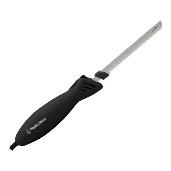 Cuchillo Eléctrico Westinghouse Wekek505 Y 2 Cuchillas 100w Color Negro
