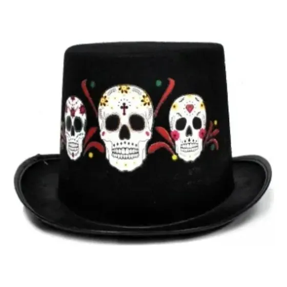 Gorro Copa Sombrero Copa Calavera Catrina Disfraz