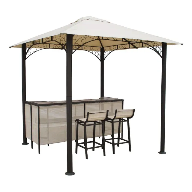 Gazebo Con Bar Y 2 Bancos