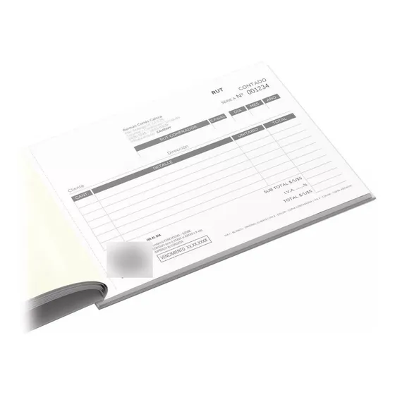 Boletas Contado, Crédito, Tamaño 20x 14, Imprenta Autorizada