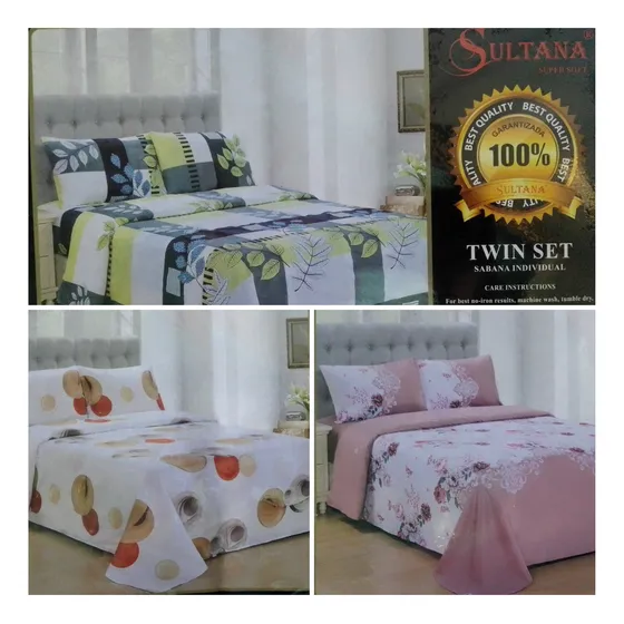 Juego De Sábanas Individual Marca Sultana