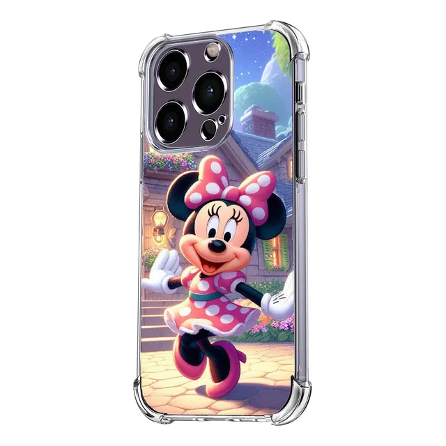 Funda Antigolpes Para iPhone Minnie Mouse Rosa