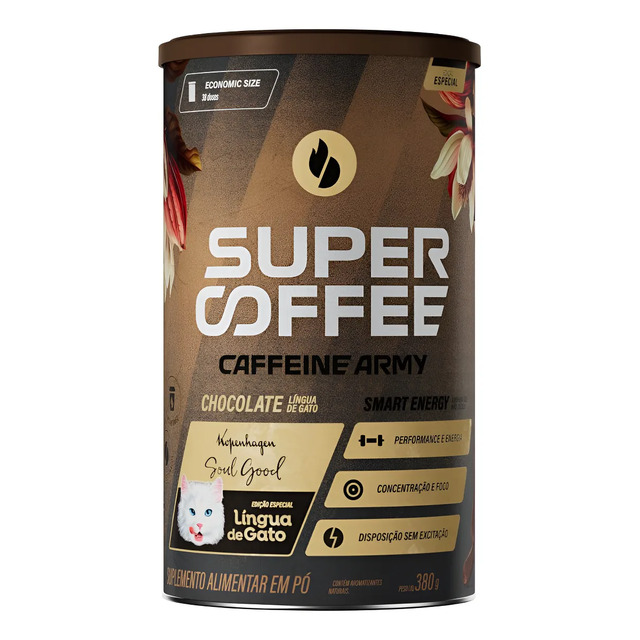 Supercoffee 3.0 Caffeine Army Lingua de Gato Kopenhagen 380g