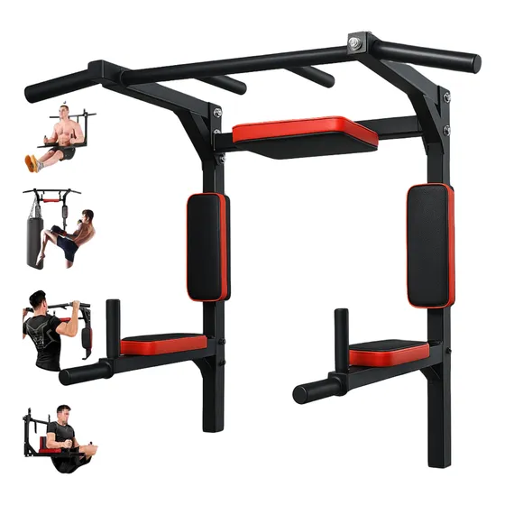 Barra Dominada Ejercicios Push Multifuncional Pared Gym 8en1