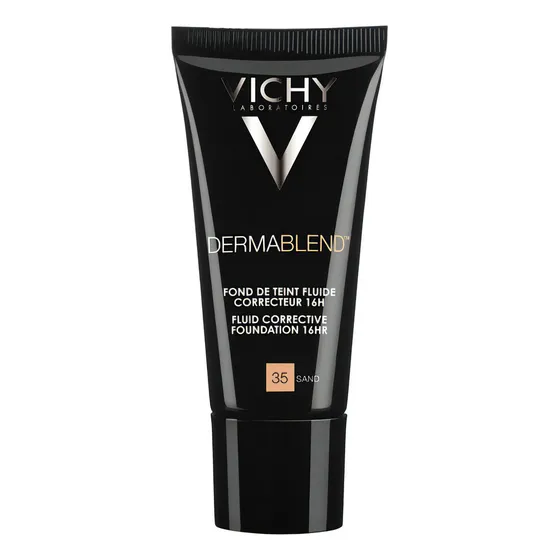 Base de maquillaje líquida Vichy Dermablend dermablend - 30mL TONO 35/SAND