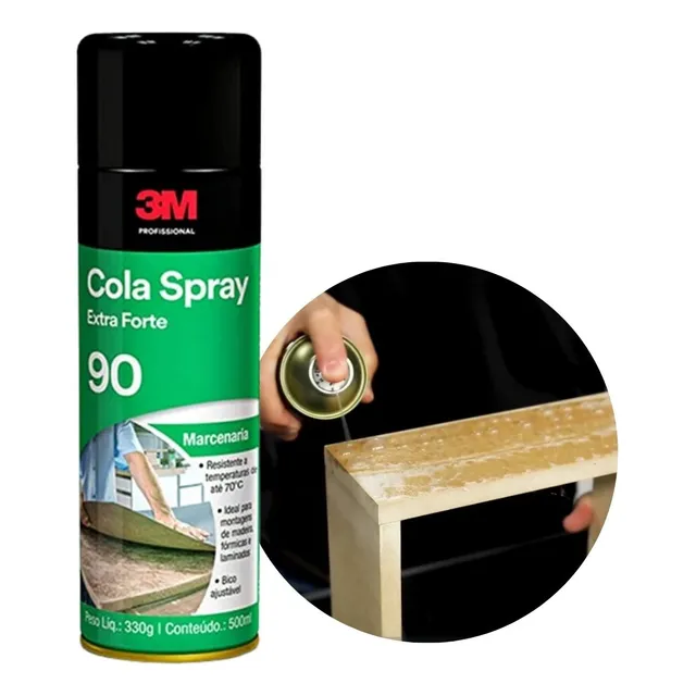Adesivo Cola Madeira Spray Extra Forte Ideal Para Artesanato
