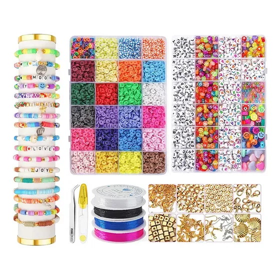 Kits Para Hacer Pulseras De Collar De Bricolaje 6000 Pcs