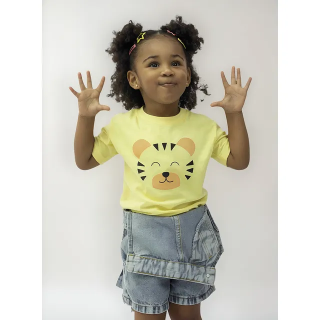 Camiseta Infantil Podermagia Tigrinho 100%algodão