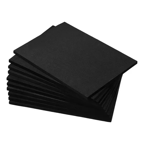O 10 Rollos De Espuma Eva Gruesos Para Negro 30cmx20cmx2mm