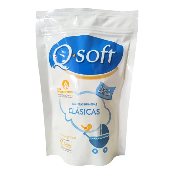 Toallitas Humedas Q Soft Clásicas X 50 Unid