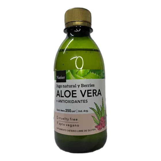 Aloe Vera 100% Natural Bebible+berries Natier X 250cm3 Fyr Sabor Suave