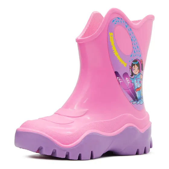 Bota Lluvia Niña Bubble Gummers Moon Rosa Lila 13-22