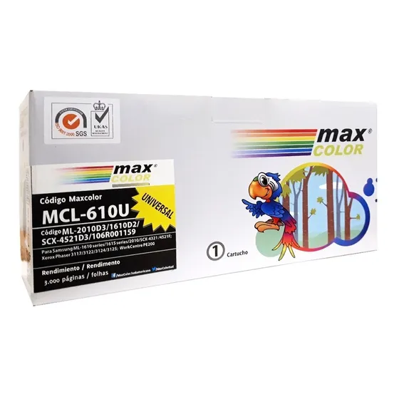 Toner Maxcolor Mcl-610u Compatible Samsung Ml-2010 Ml-2010d3