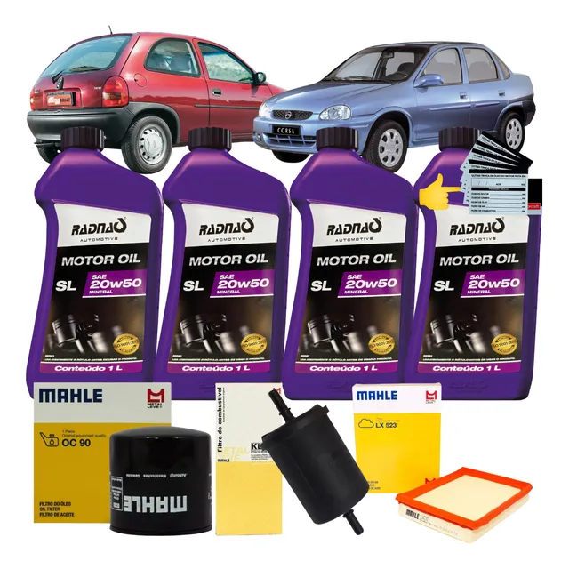 Kit Troca Óleo Corsa Wind  1.0 1.4 8v E 16v Todos Até 2001