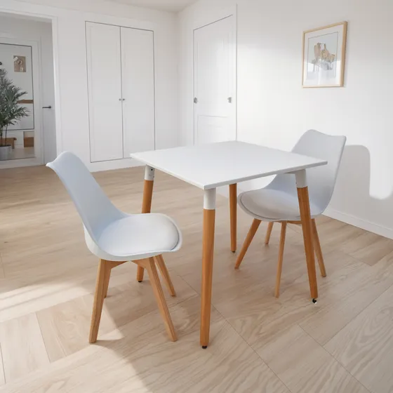 Combo Mesa Bar + 2 Sillas Tulip Wood 