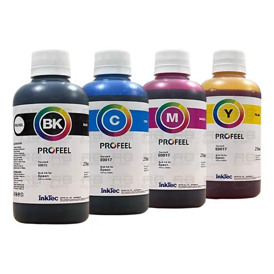 Tinta Ep 250ml Black E0015 Pig 3x250ml Color E0017 Corante Tinta Black Cyan Magenta Yellow