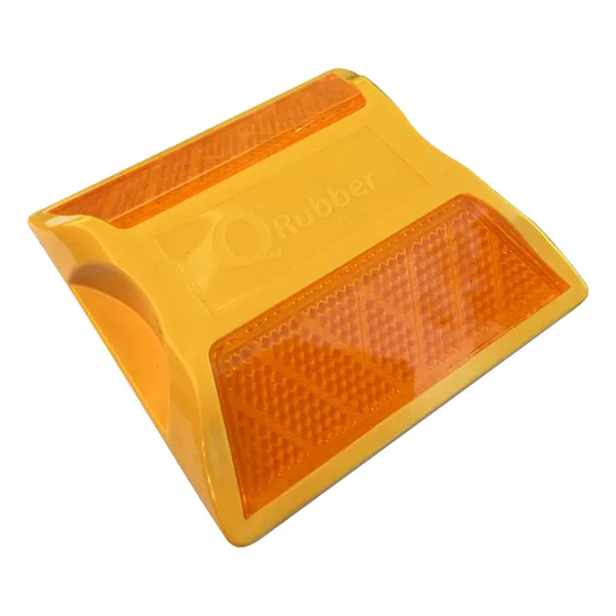 Tacha Qrubber 10*10*2cm Doble Reflectivo - Amarillo
