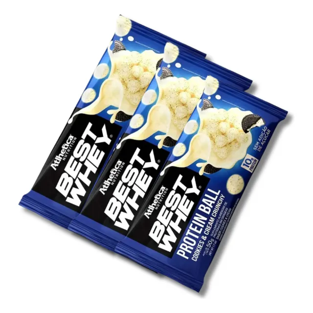 Bolsa Protein Ball Cookies And Cream 10gr Proteina X 3 Und