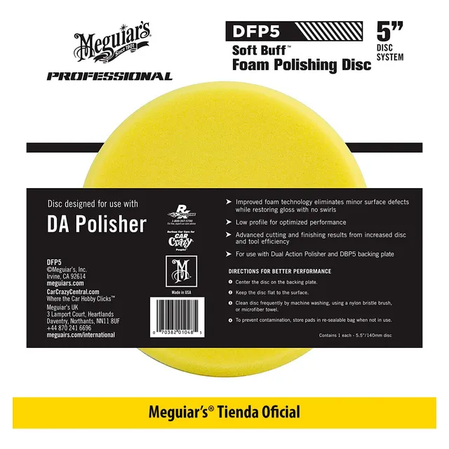 Bonetes De Esponja Meguiars Da Foam Polishing Disc (paso 2)