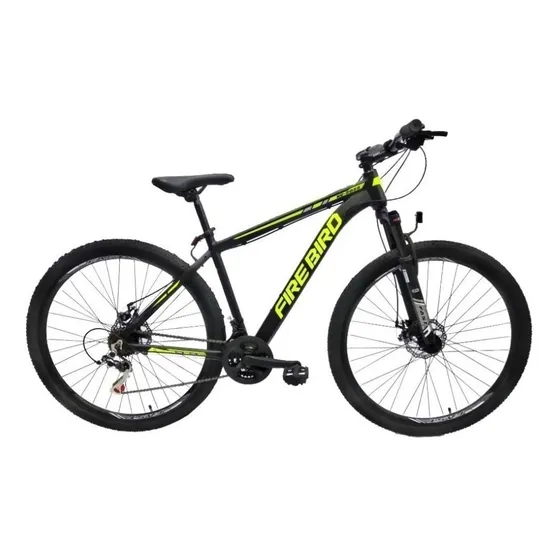 Bicicleta mountain bike Fire Bird Eco BIN29-21MGPP 2025 color negro/verde