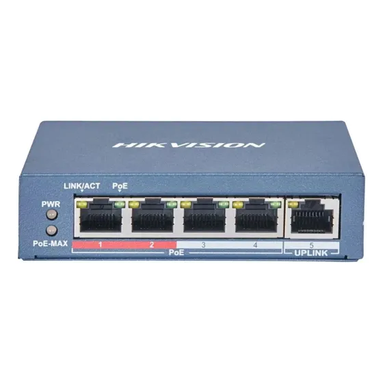 Switch 4 Portas Ds-3e1105p-ei/m Poe Inteligente Ethernet Ráp