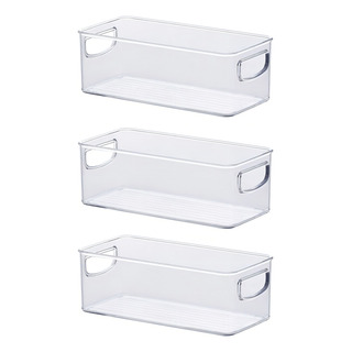 Organizador Geladeira Cozinha Acrílico 23x11x8 Cm Kit 3 Un Cor Transparente Organizador Geladeira Cozinha Acrílico 23x11x8 Cm Kit 3 Un Cor Transparente