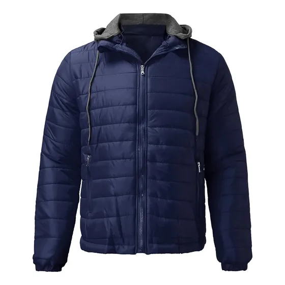 Campera Inflada Uzspace Combinada Con Capucha Hombre El Rey