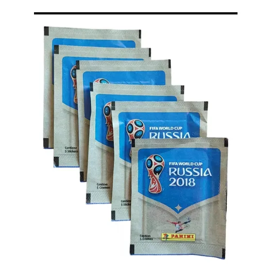 Pack 100 Sobres Mundial Rusia 2018 Panini