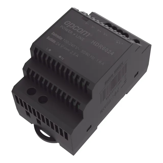 Fuente Poder Industrial 100-240vca 24vcc 2.5a 60w Riel Din