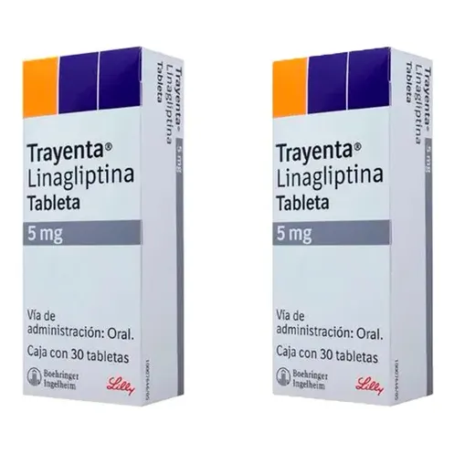 Trayenta 5mg Linagliptina Con 30 Tabletas Pack 2 Piezas