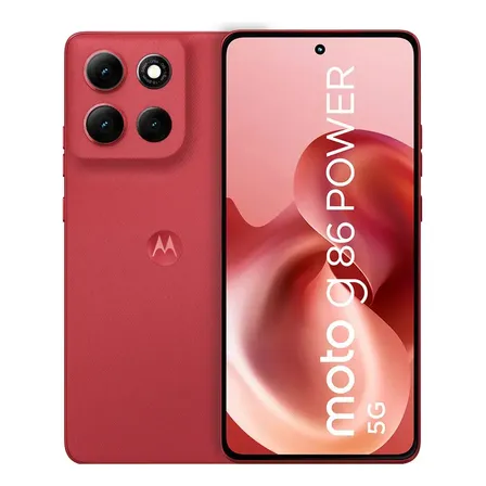 Celular Moto G86 Power 5g, 256 GB Rojo