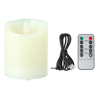 Vela Led Recargable Electrónica Sin Llama Con Control Remoto Vela Led Recargable Electrónica Sin Llama Con Control Remoto