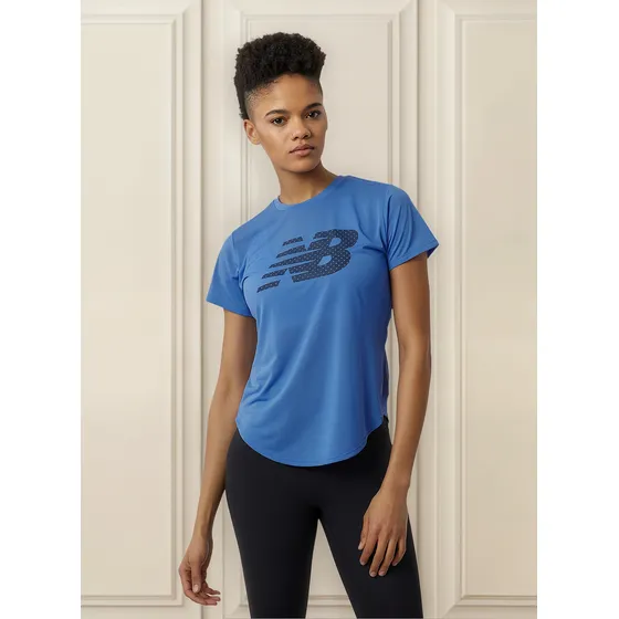 Remera New Balance De Dama - Wt23224bl4