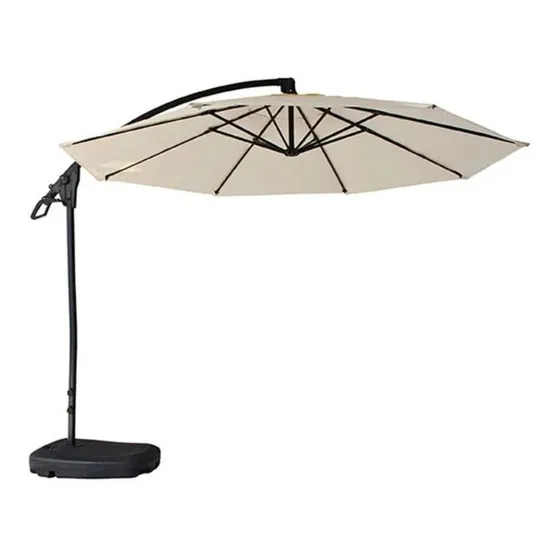 Ombrelone Guarda Sol Star C/ Base 3x3m Metros Piscina Jardim Cor Bege