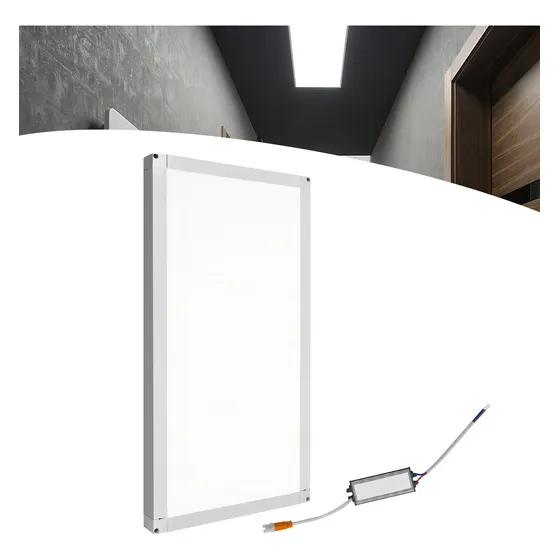 Luminaria Plafon De Led 30x60 Sobrepor 40w Luz Branco Frio 127/220v