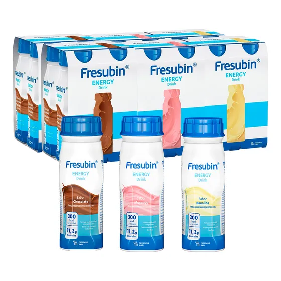 Fresubin Energy Drink 200ml Todos Sabores 24 Unidades 